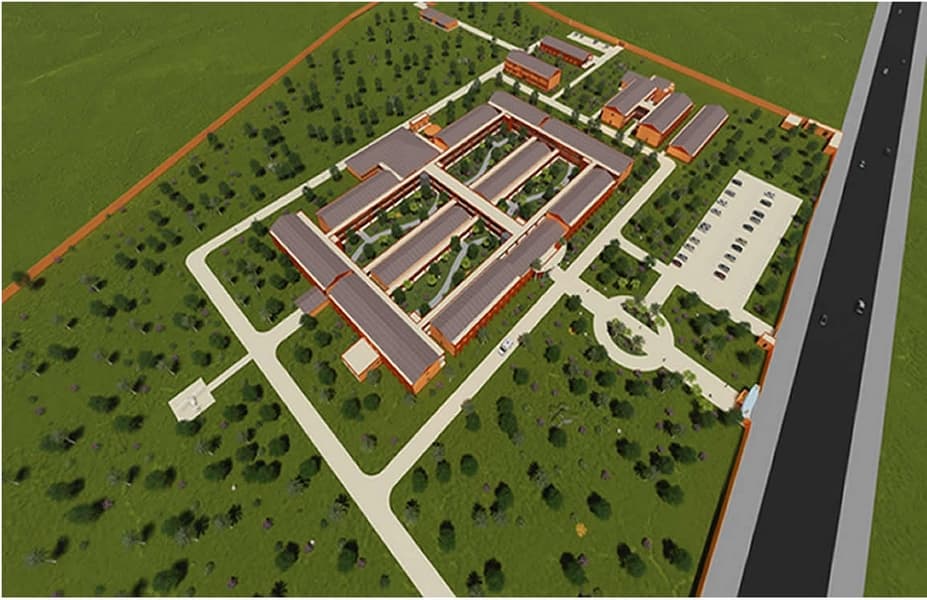 Vue du projet — Hôpital Interrégional Social ADEWE — HIRSA